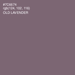 #7C6674 - Old Lavender Color Image